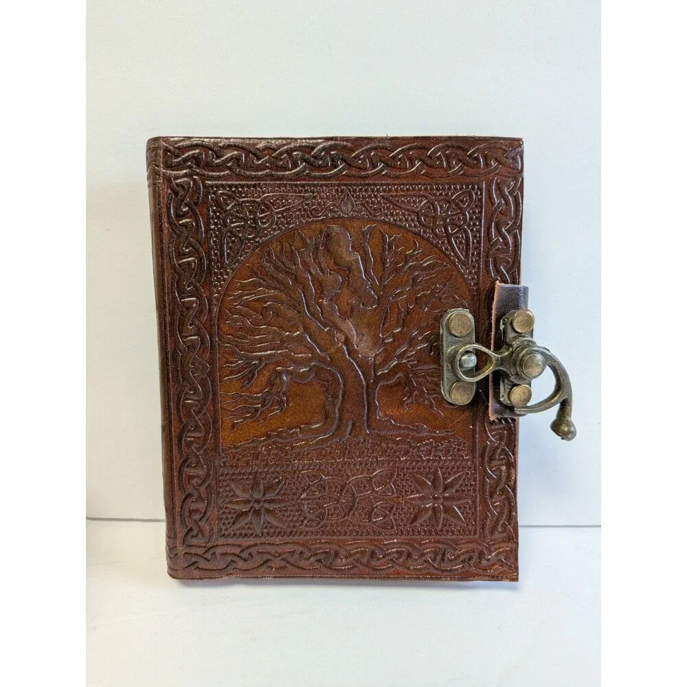 Handmade Vintage Leather Tree Of Life Journal Travel Diary Writing Notebook Gift